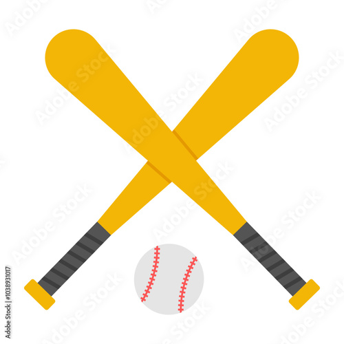 Editable design icon of baseball 

