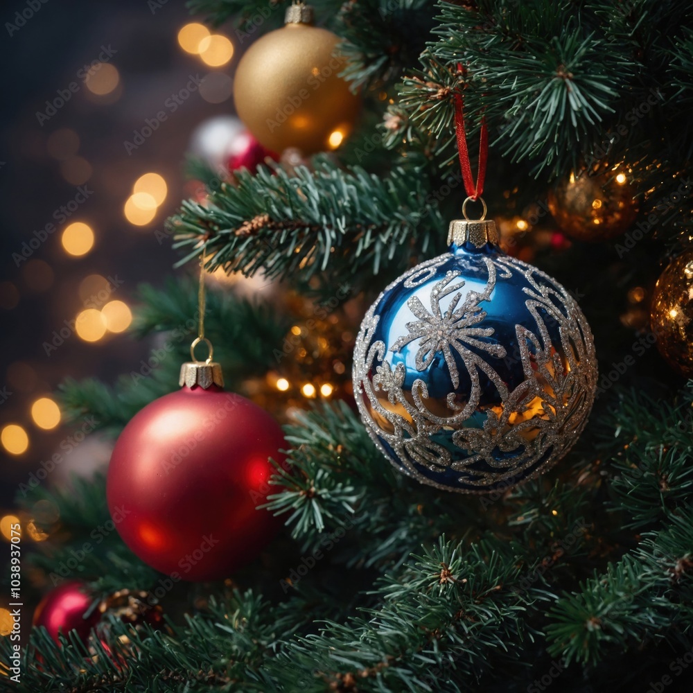 Fototapeta premium Joyful decorations inspire warmth this season