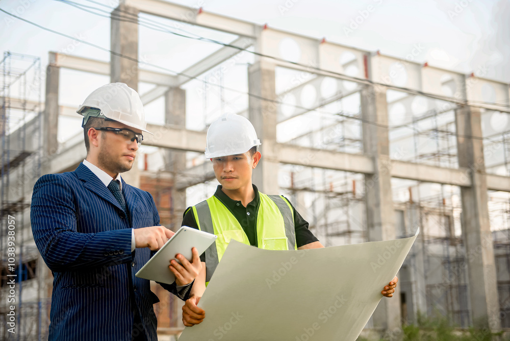 Engineer and architect monitor the progress of building construction plan and verify their accuracy. Engineer and architect monitor the progress of building construction plan and verify their accuracy.