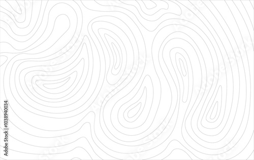 Topographic map illustration. Wavy lines on a white and purple background. Abstract background with lines in the form of waves. Vector illustration.