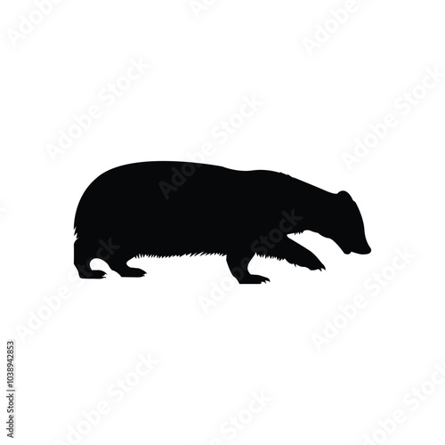 silhouette of a bear