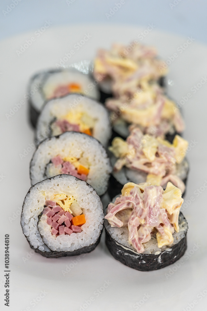 Some close-up pictures of sushi Some close-up pictures of sushi