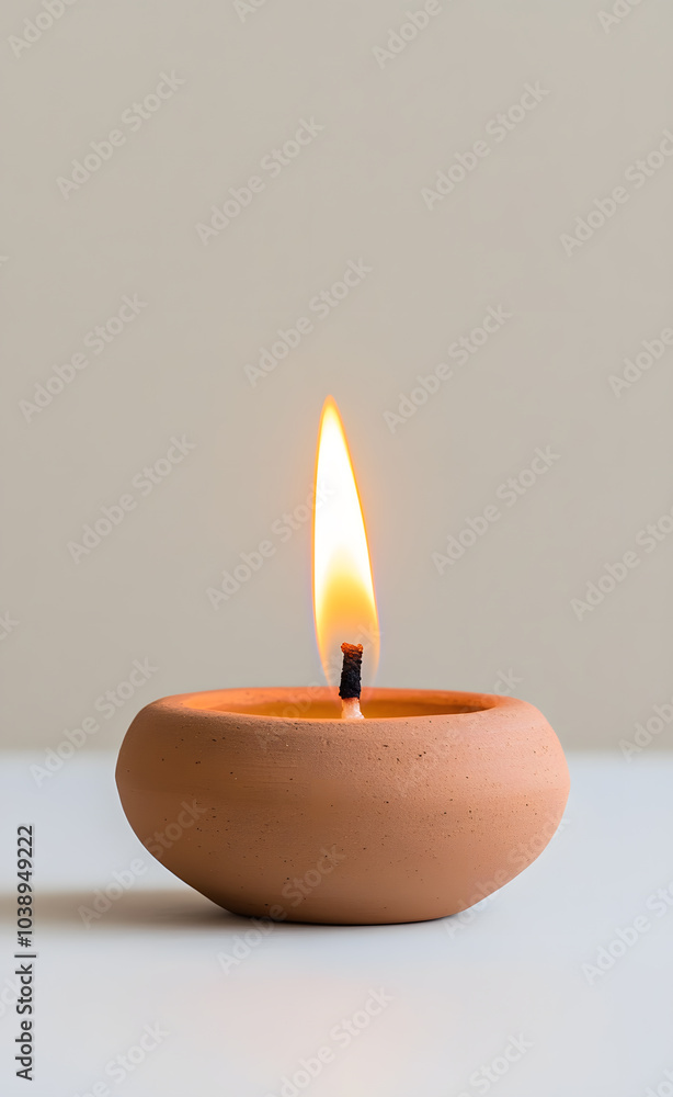 Small Traditional Clay Lamp (Diya): A Symbol of Light and Celebration in Indian Festivals Small Traditional Clay Lamp (Diya): A Symbol of Light and Celebration in Indian Festivals