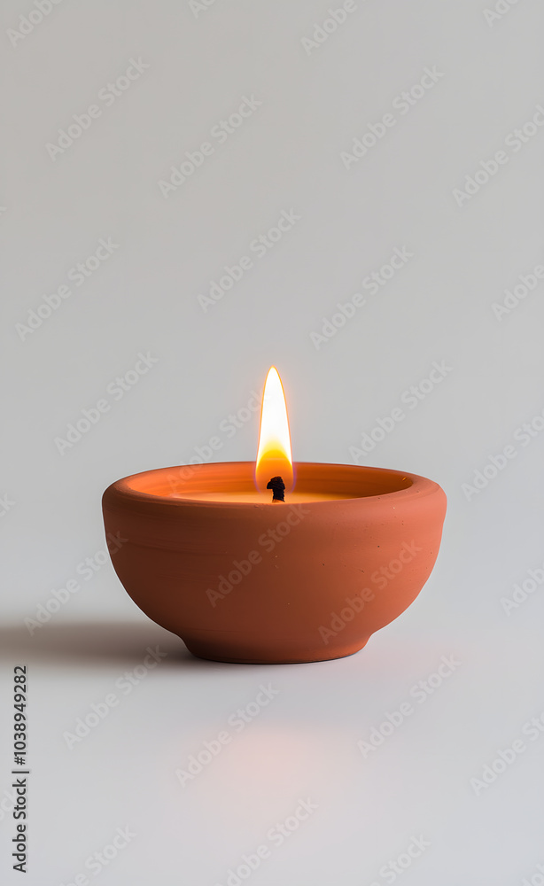 Small Traditional Clay Lamp (Diya): A Symbol of Light and Celebration in Indian Festivals Small Traditional Clay Lamp (Diya): A Symbol of Light and Celebration in Indian Festivals