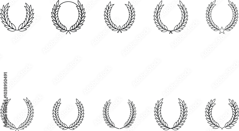laurel wreath vector laurel wreath vector