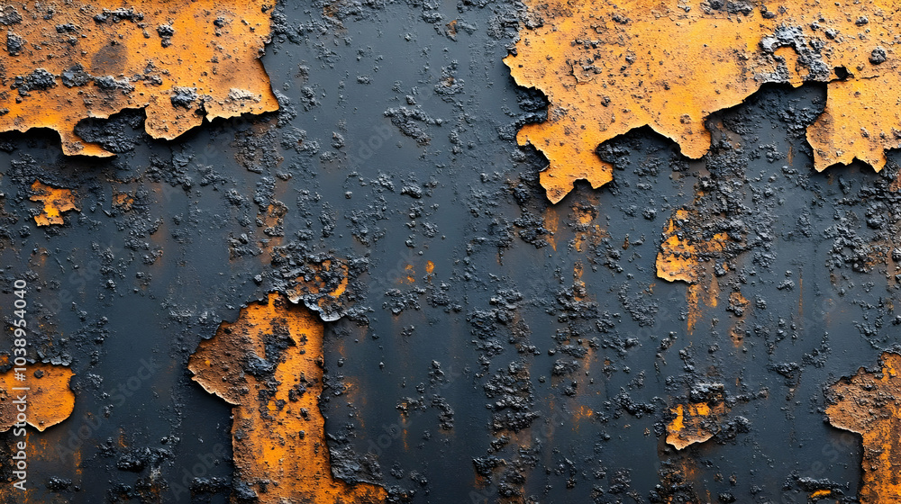 Fototapeta premium Abstract Rusty Metal Texture Background - Peeling Paint