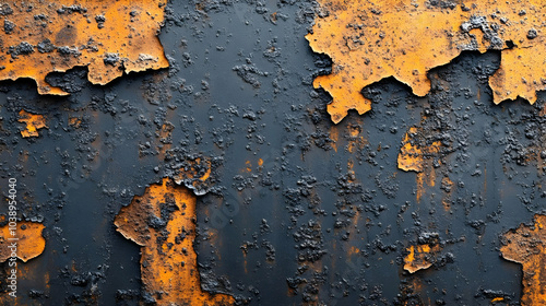 Abstract Rusty Metal Texture Background - Peeling Paint