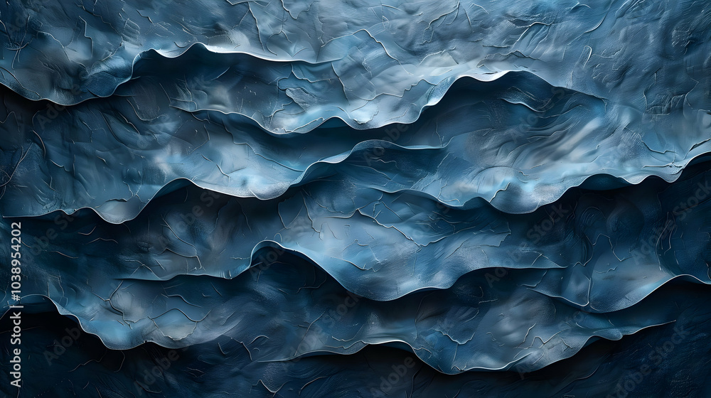 Abstract Blue Wavy Pattern Background Abstract Blue Wavy Pattern Background