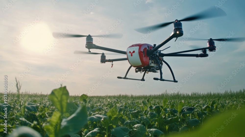Smart agricultural drone flying in a rural aerial helicopter in the sky Agriculture drones, agricultural fields, industries, landscapes, meadows, wildlife, and plants, as well as professional vehicles Smart agricultural drone flying in a rural aerial helicopter in the sky Agriculture drones, agricultural fields, industries, landscapes, meadows, wildlife, and plants, as well as professional vehicles