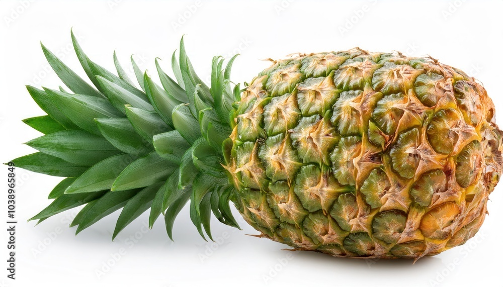 Juicy Pineapple Isolated on White Background – Full Depth of Field Juicy Pineapple Isolated on White Background – Full Depth of Field