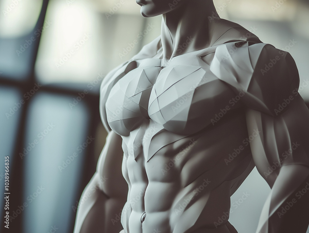 Obraz premium Ciało - męska muskulatura.