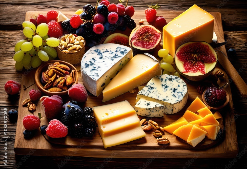 stunning visual presentation delectable cheese board featuring diverse colorful artful arrangement gourmet appreciation, platter, design, snacks, appetizers stunning visual presentation delectable cheese board featuring diverse colorful artful arrangement gourmet appreciation, platter, design, snacks, appetizers