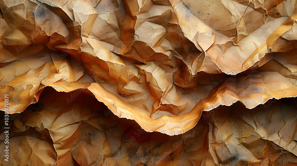 Abstract Background with Crumpled Paper Texture Abstract Background with Crumpled Paper Texture