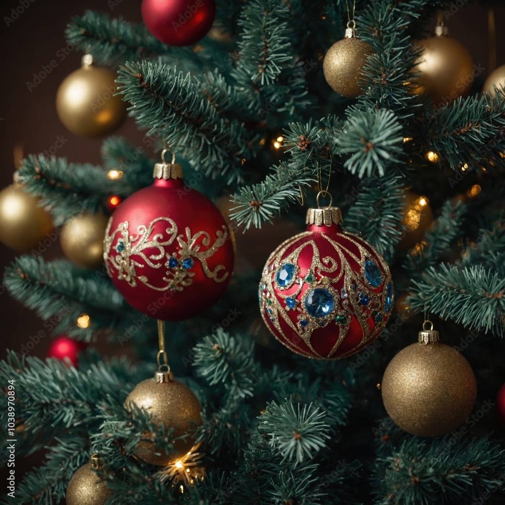 Fototapeta premium New year’s spirit fills the season