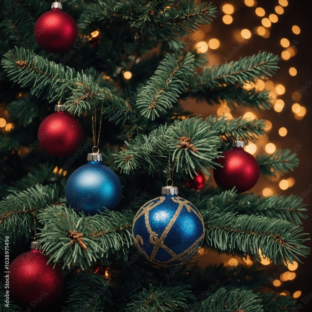 New year’s spirit lights the tree New year’s spirit lights the tree