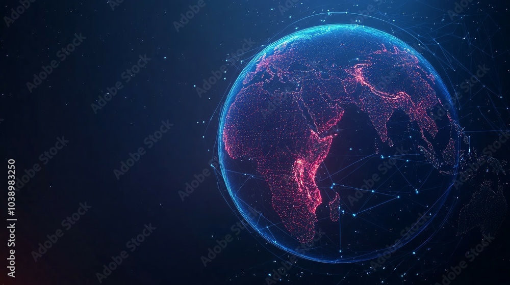 A Digital Representation of Earth with Network Connections A Digital Representation of Earth with Network Connections