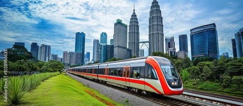 Modern Train in Kuala Lumpur