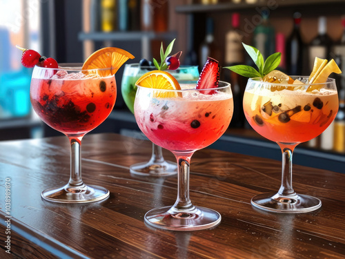 Dive into a spectrum of taste with our best-selling cocktails! Vibrant hues, bold flavors, and a perfect blend await you at the bar. 