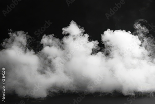 White Smoke in Dark Atmosphere