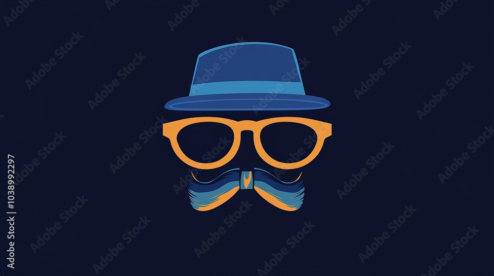 Icon set for International Mens Day featuring symbols like glasses a tie a mens bow tie a hat and a mustache Icon set for International Mens Day featuring symbols like glasses a tie a mens bow tie a hat and a mustache