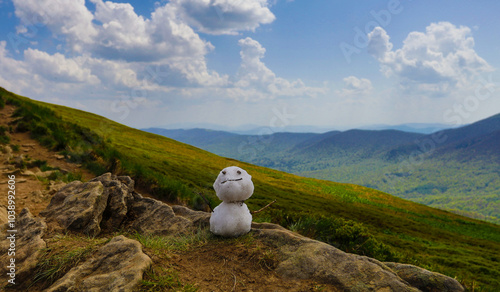 Fototapeta Naklejka Na Ścianę i Meble -  A walk in the Bieszczady National Park - Poland.