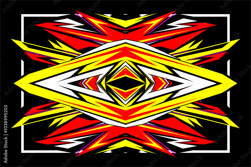 Obraz premium design vector background abstract racing, wrap car, decal abstract