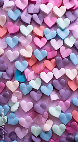 Background of hearts