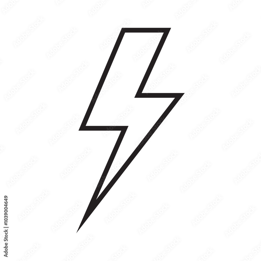 Lightning Illustration Icon Lightning Illustration Icon