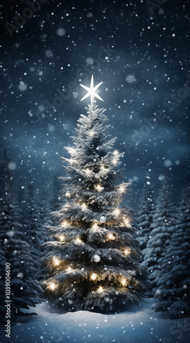 Abstract christmas tree