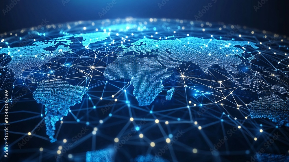 A Global Network of Interconnected Data Points A Global Network of Interconnected Data Points