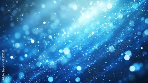 Abstract Blue Glitter Background