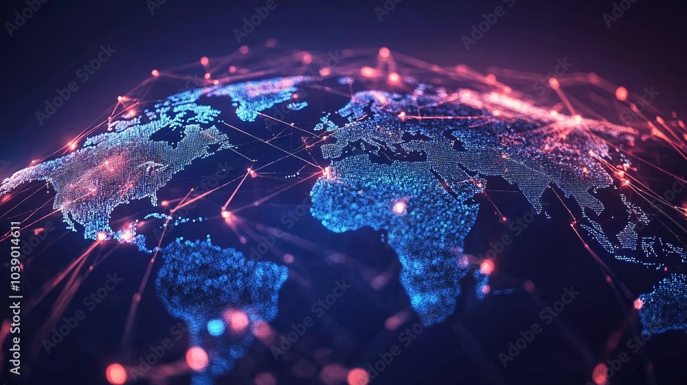 A Digital Representation of the Earth with Interconnected Nodes
