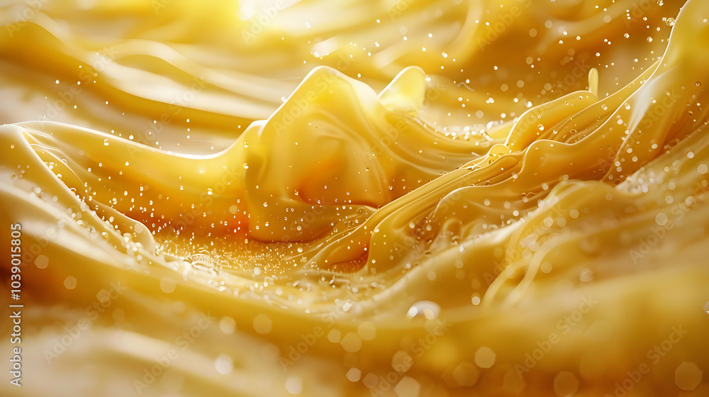 Golden Liquid Splash Abstract Background Golden Liquid Splash Abstract Background
