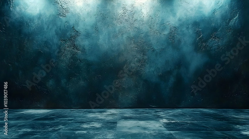 Wallpaper Mural Dark Blue Textured Wall and Floor Background Torontodigital.ca