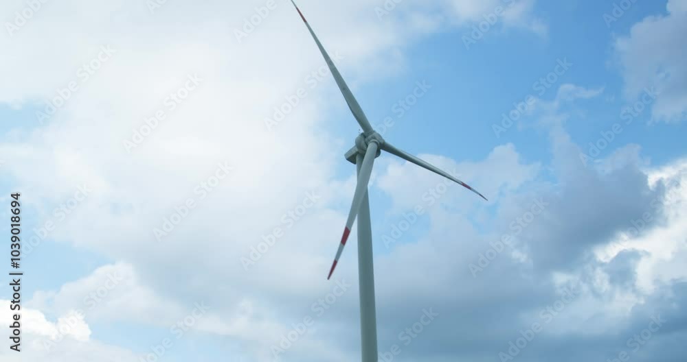 Large rotor wind electric generator. Modern renewable fuel technologies. Wind turbine windmill in the Vietnam, city Dalat. Large rotor wind electric generator. Modern renewable fuel technologies. Wind turbine windmill in the Vietnam, city Dalat.
