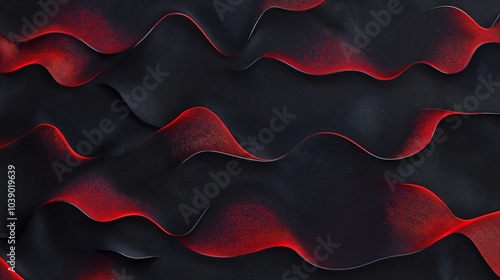 wavy pattern for securities, background vector illustration, black and red