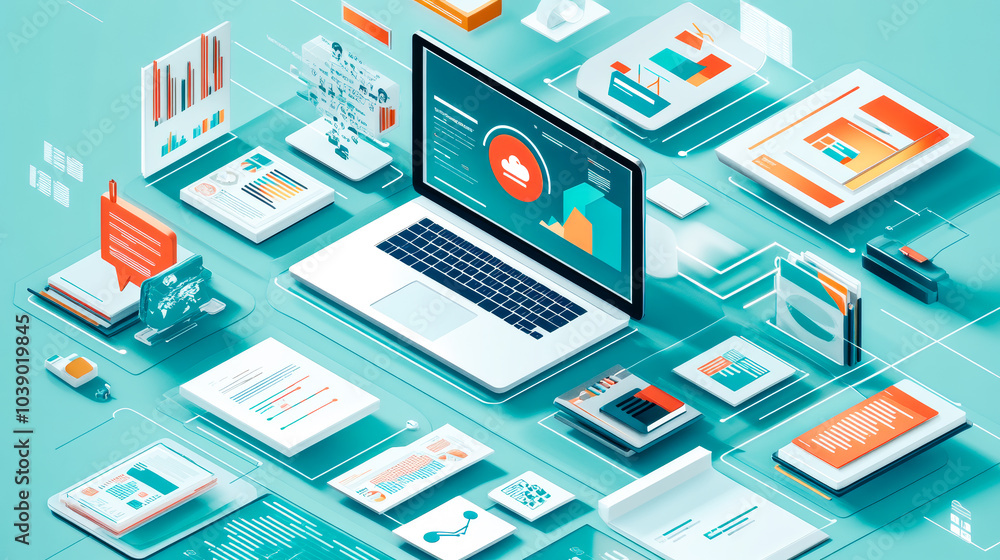 Digital Medical Data and Technology Analysis Infographic Digital Medical Data and Technology Analysis Infographic