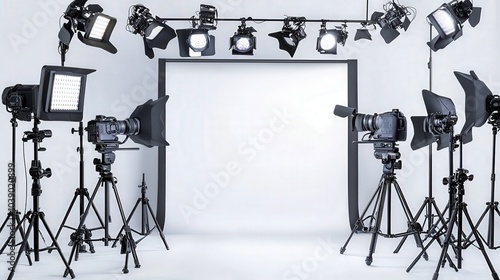 Virtual Photoshoot Setup with Professional Equipment photo