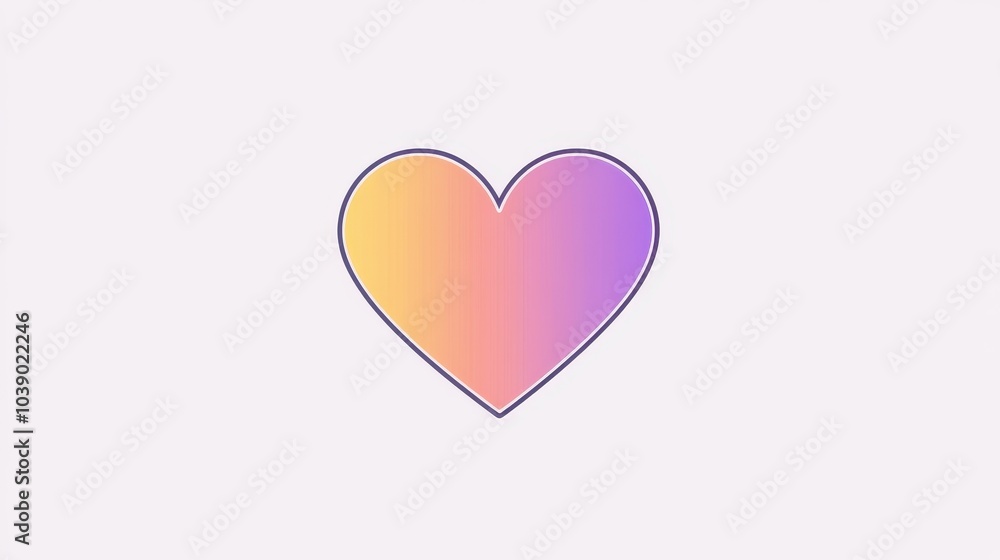 Vibrant Rainbow Heart - Symbol of Love and Acceptance