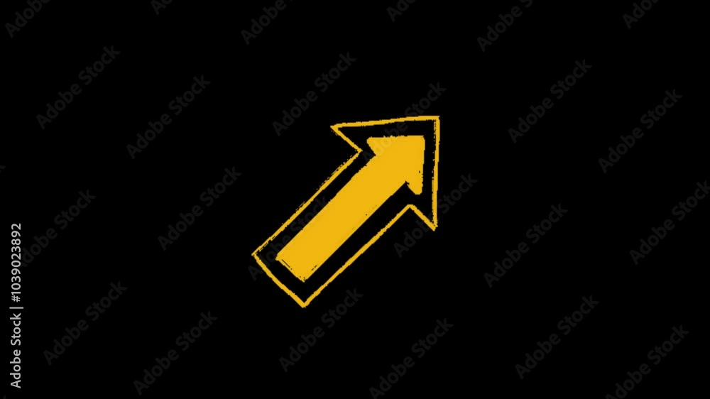 Hand Drawn Doodle Arrows on transparent background with alpha channel.4K Chroma key. Arrows doodle icon animation Hand Drawn Doodle Arrows on transparent background with alpha channel.4K Chroma key. Arrows doodle icon animation