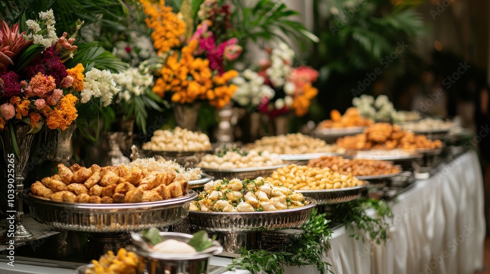 Buffet of Indian food, buffet food for events. Buffet of Indian food, buffet food for events.