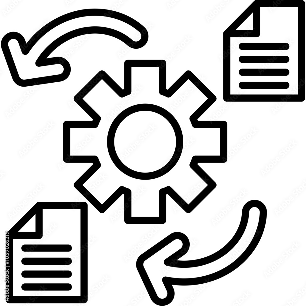 Data Transformation Icon Data Transformation Icon