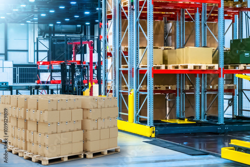 Warehouse interior. Storage...