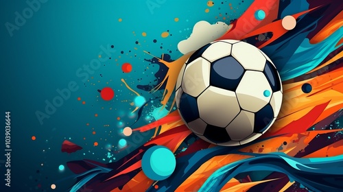 Sport Themed Texture Abstract Background Illustration