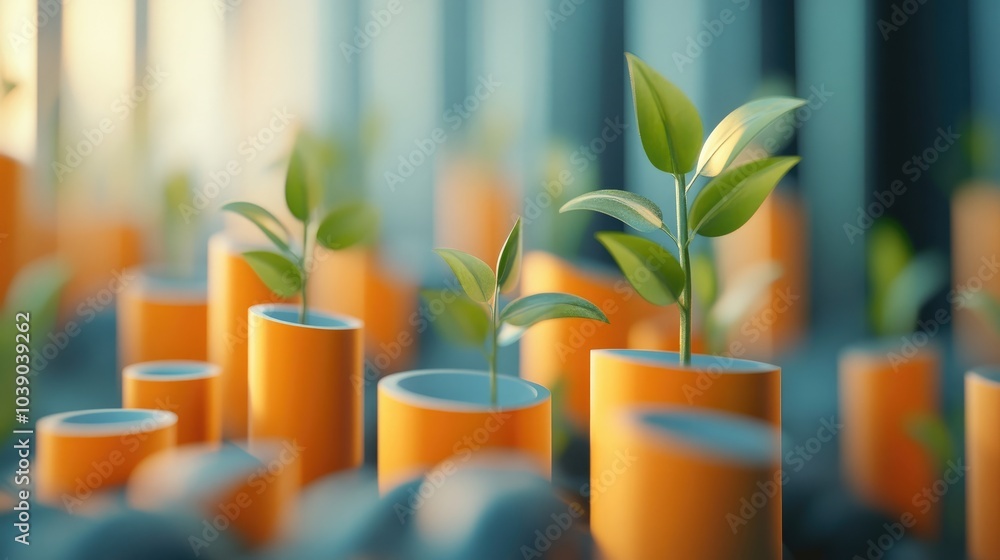 Visual representation of innovative strategic growth initiatives depicted. illustration Visual representation of innovative strategic growth initiatives depicted. illustration