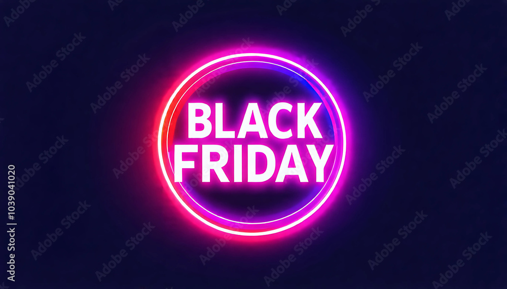 Vibrant Black Friday design with neon lights and smoky effects, highlighting massive sale promotions, generative ai Vibrant Black Friday design with neon lights and smoky effects, highlighting massive sale promotions, generative ai