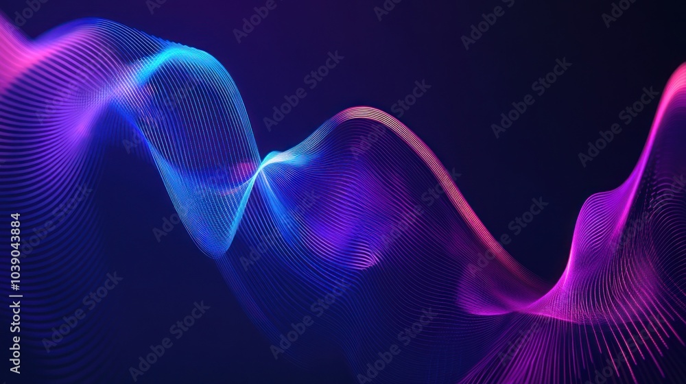 Abstract Neon Wave Background Abstract Neon Wave Background