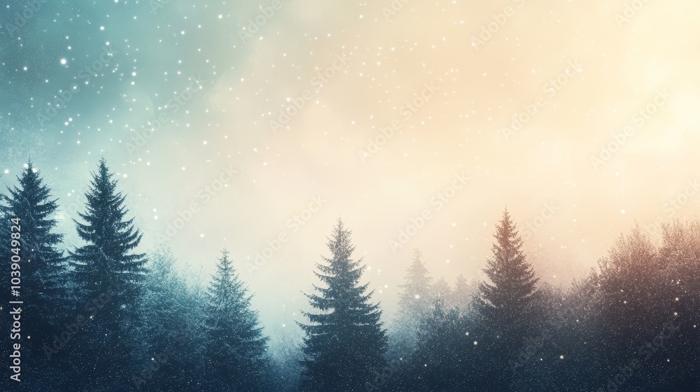 Fototapeta premium winter forest background