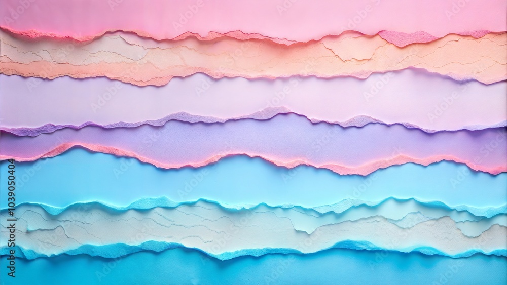 Realistic Torn Paper Edges with Different Layers Realistic Torn Paper Edges with Different Layers