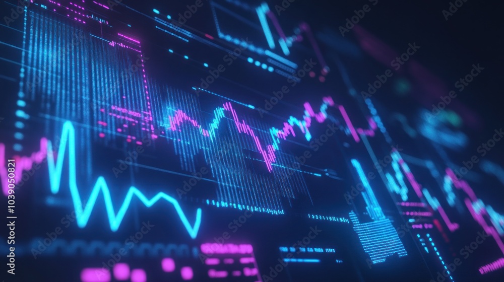 Digital Stock Market Charts Digital Stock Market Charts